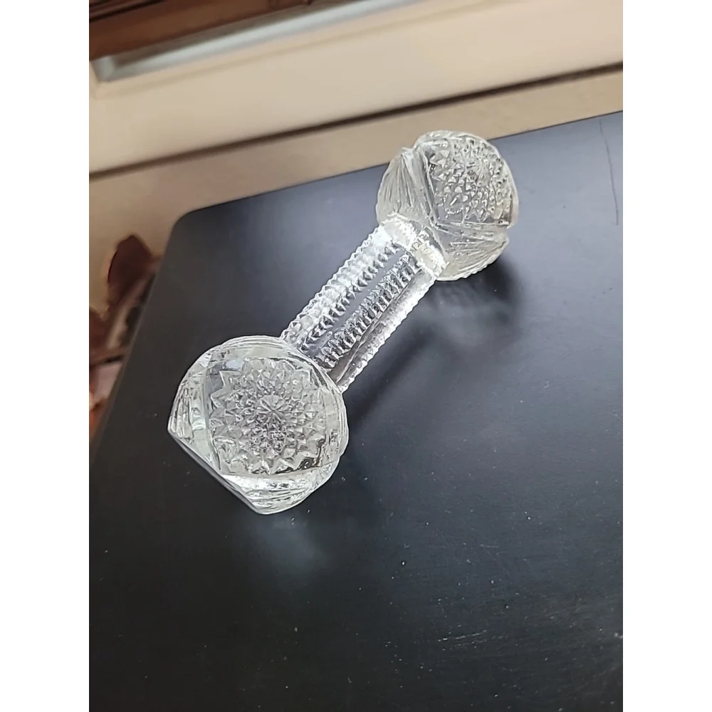 Vintage Fine Cut Clear Glass/Crystal Knife Holder Rest 4-3/4